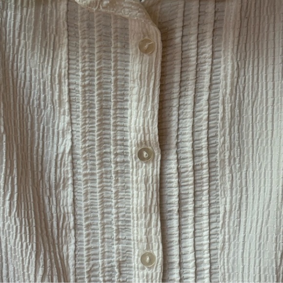 Croft & Barrow White Sleeveless Crepe Top XL - Picture 3 of 8